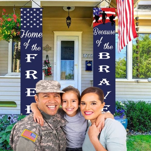 🇺🇸Home Of The Free Because Of The Brave Oxford Cloth Double Banners! - Picture 3 of 5